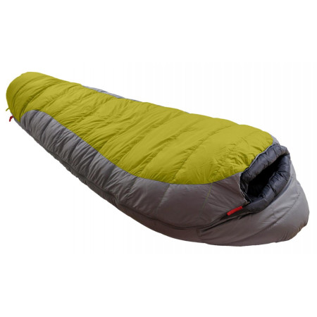 Saco de dormir de plumón Warmpeace Viking 1200 180 cm wide (2019) verde/gris Hay/Steelgrey/Black