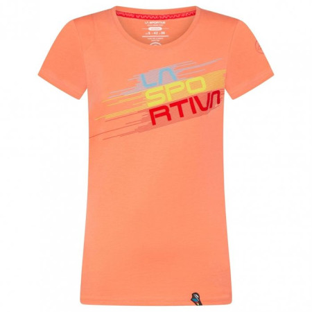 Camiseta de mujer La Sportiva Stripe Evo T-Shirt W naranja Flamingo