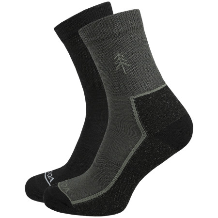 Calcetines MOOA Merino Forest 2-pack mix2 Mix 2 (black,green)