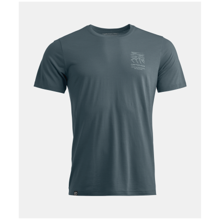 Camiseta funcional de hombre Ortovox 150 Cool Mtn Mission Ts M gris oscuro Dark Arctic Grey