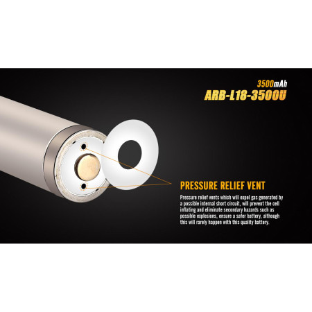 Batería recargable Fenix 18650 3500 mAh USB Li-ion