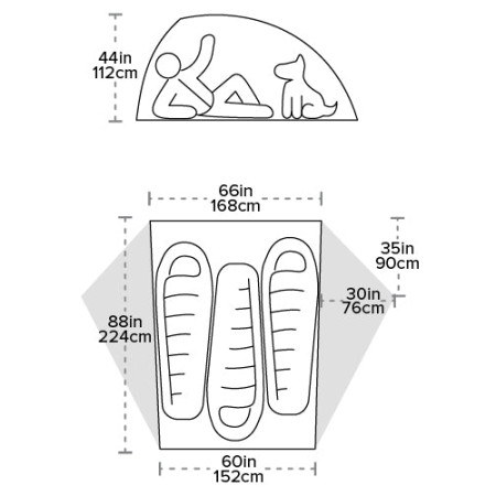 Tienda ultraligera Big Agnes Crag Lake SL3