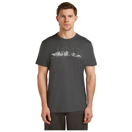 Camiseta de hombre Icebreaker Men Merino 150 Tech Lite SS Tee The Peaks