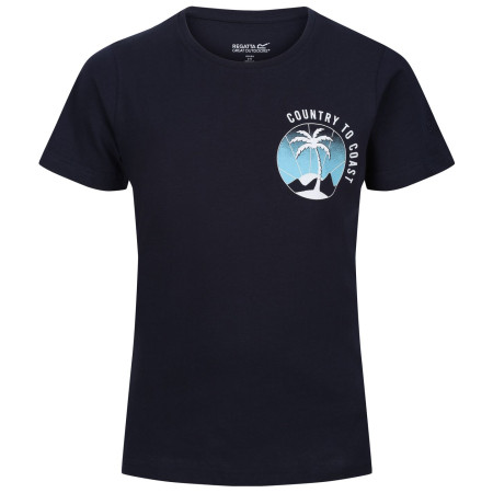 Camiseta para niños Regatta Bosley VI azul oscuro Navy
