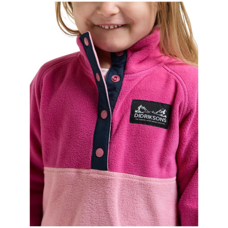 Sudadera para niños Didriksons Monte Kids Half Bu 6 Cactus Pink