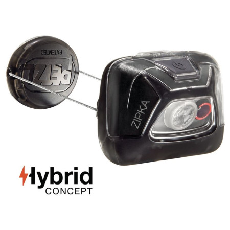 Linterna frontal Petzl Zipka negro