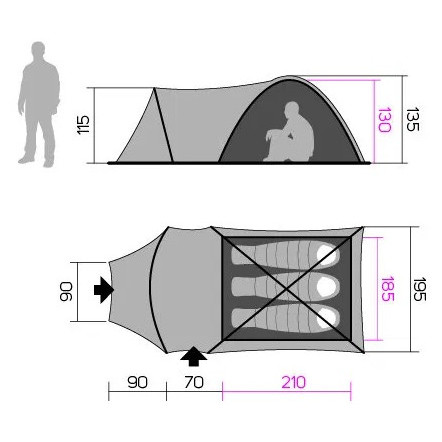 Tienda de campaña Hannah Arrant 3