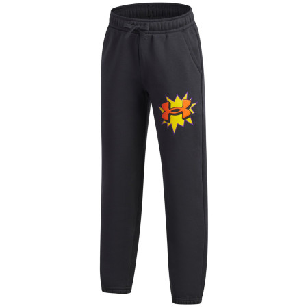 Pantalones para niños Under Armour UA B Rival FLC Graphics Jgr Anthracite