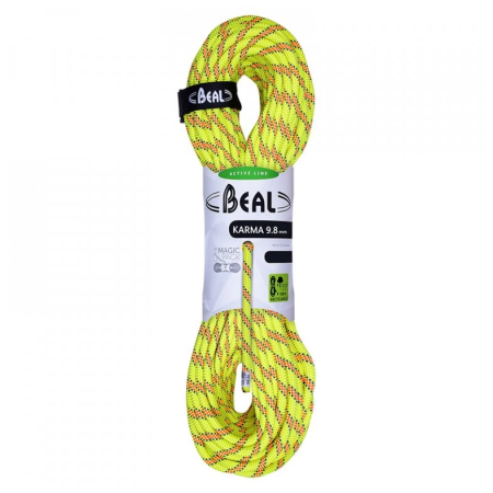 Cuerda de escalada Beal Karma 9,8 mm (70 m) amarillo YELLOW