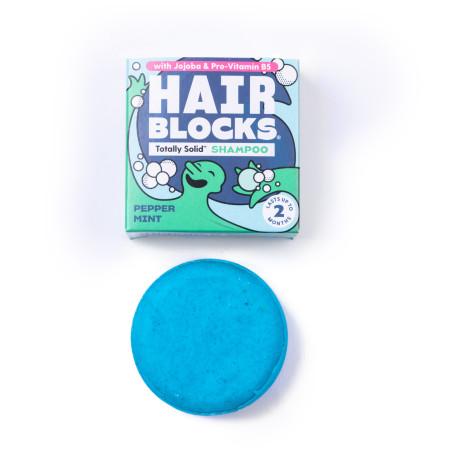 Champú Totally Solid Solid Shampoo - Peppermint azul