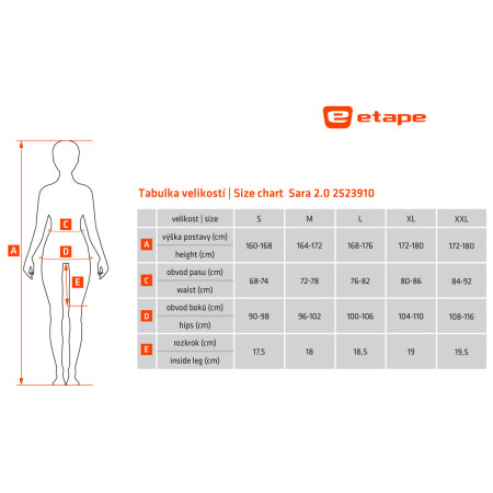 Pantalones cortos de ciclismo para mujer Etape Sara 2.0