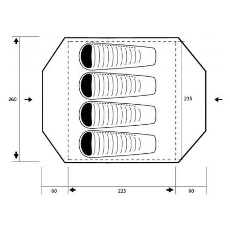 Tienda de campaña de senderismo Trimm Enduro