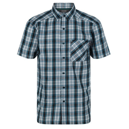 Camisa de hombre Regatta Mindano VI verde/gris PacifcGrnChk