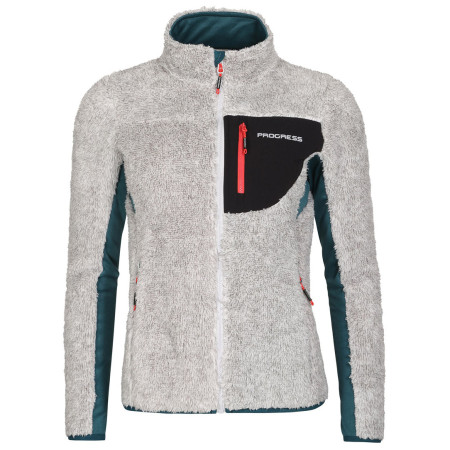 Sudadera funcional de mujer Progress Alva gris šedý melír/petrol