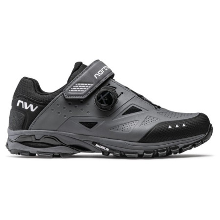 Zapatillas de ciclismo para hombre Northwave Spider Plus 3 gris/negro Dark grey