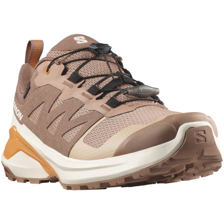 Zapatillas de carrera para mujer Salomon X-Adventure Gore-Tex marrón Mocha Mousse / Vanilla Ice / Turmeric