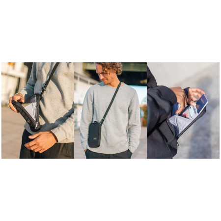 Bolsa de hombro Pacsafe RFIDsafe Tech Crossbody