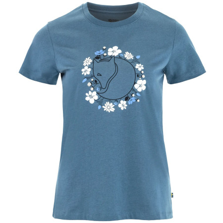 Camiseta de mujer Fjällräven Fjällblomster Fox T-shirt W azul Dawn Blue