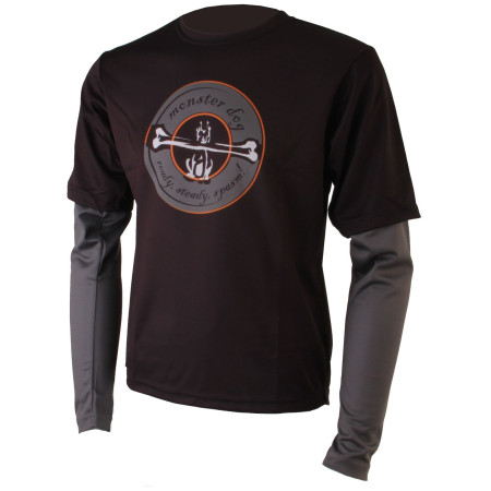 Maillot de hombre Axon Monster dlouhý rukáv negro/gris