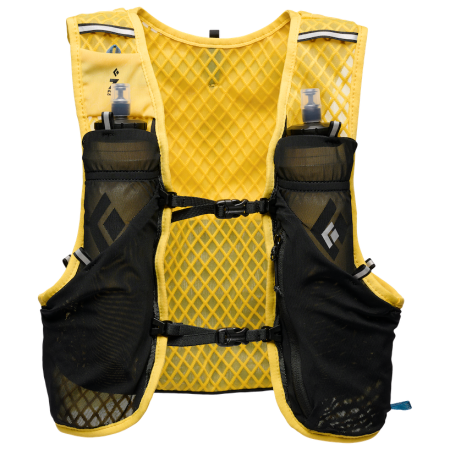 Chaleco de carrera Black Diamond Distance 6 Hydration Vest amarillo/negro Soft Ochre