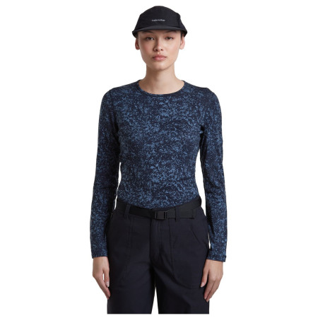 Camiseta funcional de mujer Icebreaker Women M 200 Oasis LS Crewe Moss BloomAOP