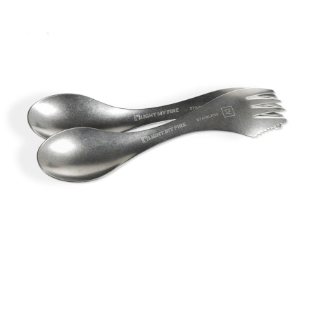 Cuchara-tenedor Light My Fire Swedish Spork 2-pack plata stainless