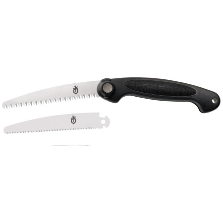 Sierra de mano Gerber Exchange-A-Blade Folding Saw negro