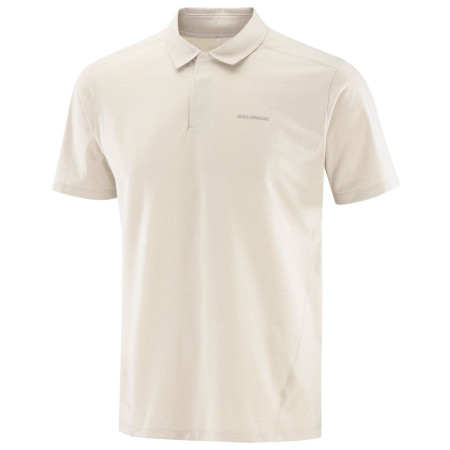 Camiseta de hombre Salomon Trackline Polo M beige Silver Cloud