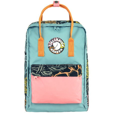 Mochila Fjällräven Kånken Art Plus negro/azul Woodlands