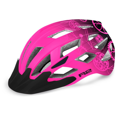 Casco de ciclismo R2 Lumen Junior negro/rosa matná - růžová, černá