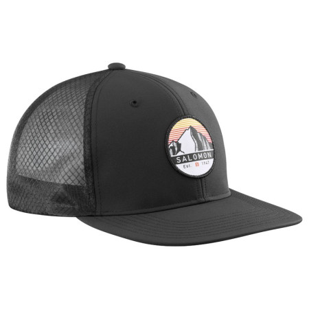 Gorra Salomon Trucker Flat Cap negro Black/Black
