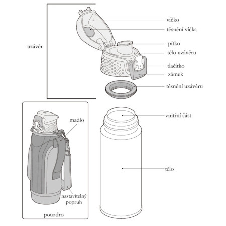 Termo Thermos Sport 1 l