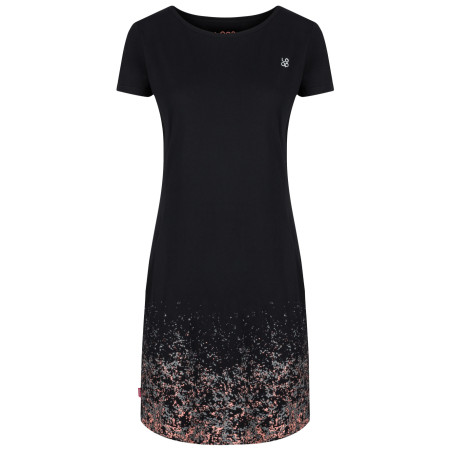 Vestido de mujer Loap Assi negro/rosa TapShoePink