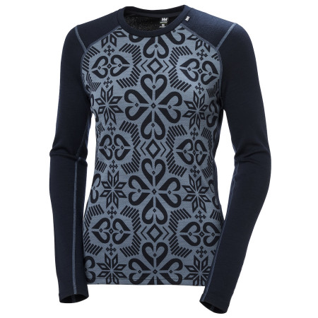 Camiseta funcional de mujer Helly Hansen W Lifa Merino Midw Gra Crew