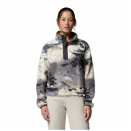 Sudadera de mujer Columbia Helvetia™ II Printed Cropped Half Snap
