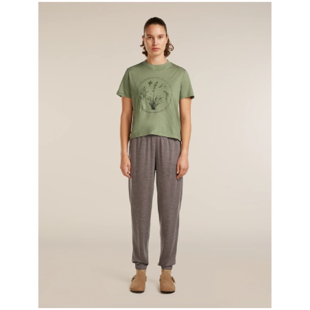 Camiseta de mujer Icebreaker Merino 150 Tech Lite SS Crop Tee Seed Story