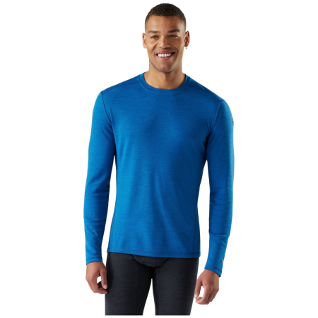 Camiseta funcional de hombre Smartwool M Classic Thermal Merino Base Layer Crew azul NIVAL BLUE
