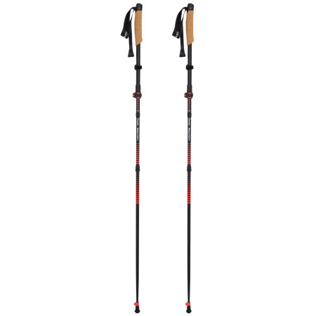 Bastones de carrera de senderos Warg Trailspeed Alu rojo red