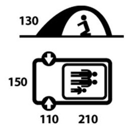 Tienda de campaña Husky Felen 2-3