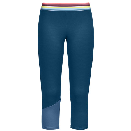 Calzoncillos de tres cuartos para mujer Ortovox Fleece Light Short Pants W azul petrol blue