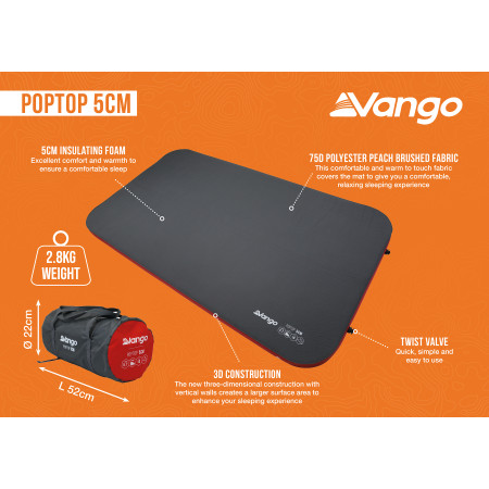 Colchón autohinchable Vango PopTop 5cm