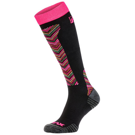 Calcetines de esquí Relax Carve negro/rosa BlackPink