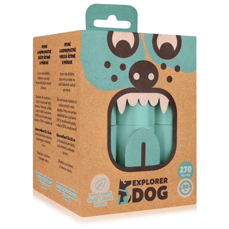 Bolsas para excrementos de perros Explorer Dog Eko Exbags Mint 270 ks