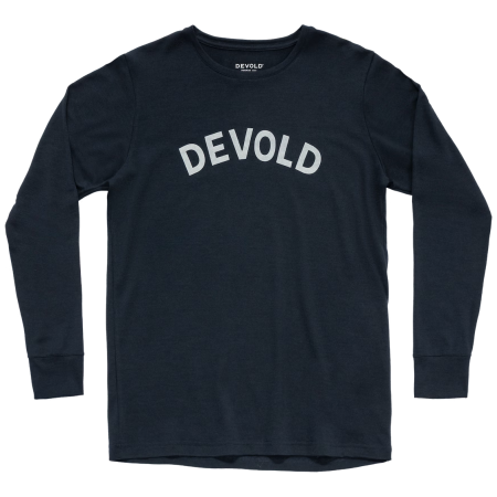 Camiseta funcional de hombre Devold Classic Legacy Ls Man negro Ink
