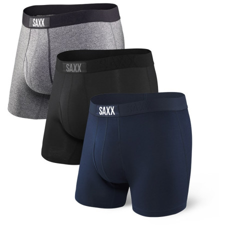 Calzoncillos bóxer Saxx Vibe Boxer Modern Fit 3-pack negro/gris Black/Grey/Blue