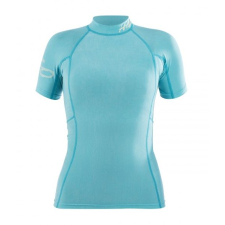 Camiseta funcional de mujer Hiko Shade Dew S/S turquesa Tyrkysová