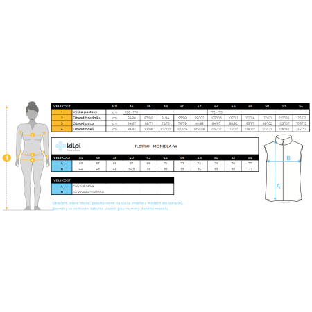 Chaleco de mujer Kilpi Monilea