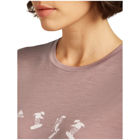 Camiseta de mujer Icebreaker Women Merino 150 Tech Lite SS Tee Snow Day