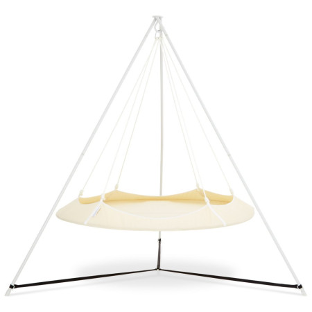 Columpio Hamaka.eu Hangout Pod SET beige krémová /bílá lana