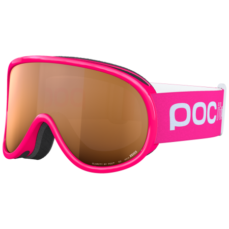 Gafas de esquí para niños POC POCito Retina rosa Fluorescent Pink/Partly Sunny Light Orange